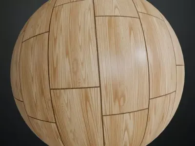 Polished Ash Wood Planks PBR Seamless Texture