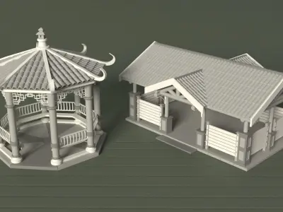 Environment Props - Collection 2 - 101 pieces  3D model