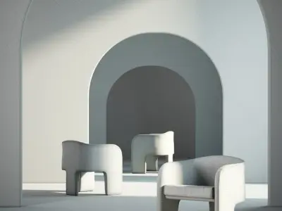 Furniture Armchair 002 3D model