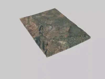 Merida City Low-poly 3D model