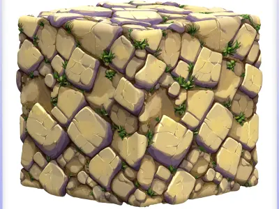 Stylized Stone Floor Seamless Texture Texture 9