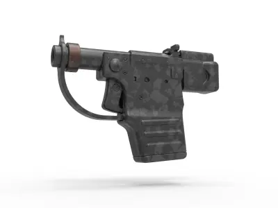 Mandalorian pocket blaster pistol from The Book of Boba Fett 3D model