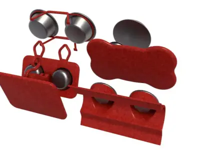 Pets Bowl Set collection 3D model