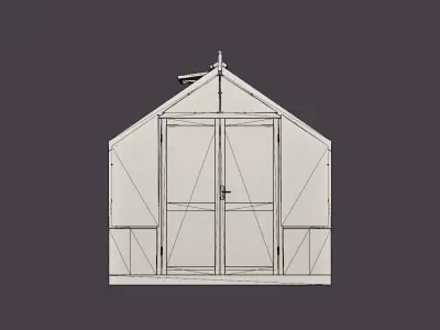 Lahe 5 Green House Low-poly 3D model