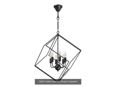 732 Gabbia Lightstar Collection of Loft Lamps 3D Model Pack