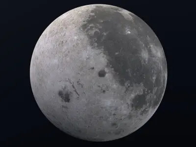 Moon 8K 3D model