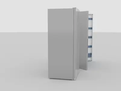 Defy Fridge Side by Side Doors Free 3D model