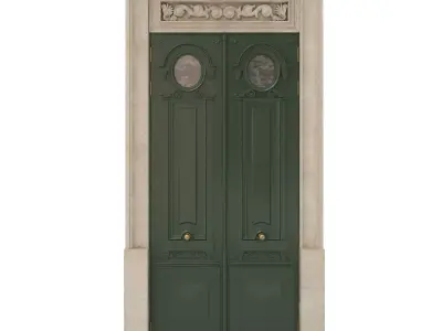 Entrance classic door 28 3D model