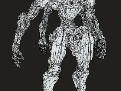 Ultron fanart Low-poly 3D model