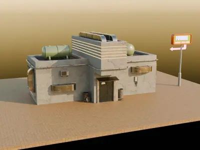 Urban Buildings Asset 3D model