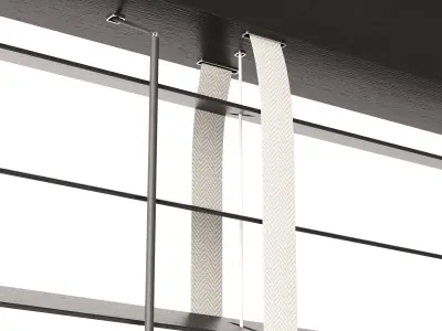 Wooden blinds Set 02 3D model