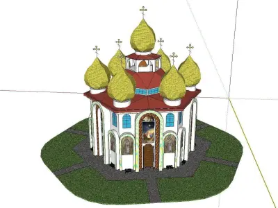 Architecture-Religion-God-Culture-Temple-0132 church 3D model