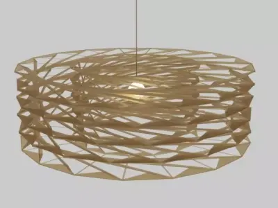 Parametric Origami Lamp 3D model