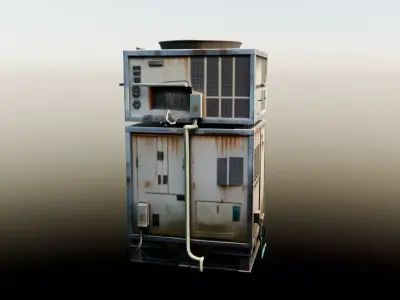 Street air conditioning 3D model