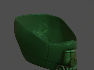 Gas mask helmet 3d model scifi Low-poly  Low-poly 3D model 191
