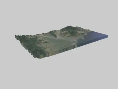 Hamhung City Low-poly 3D model