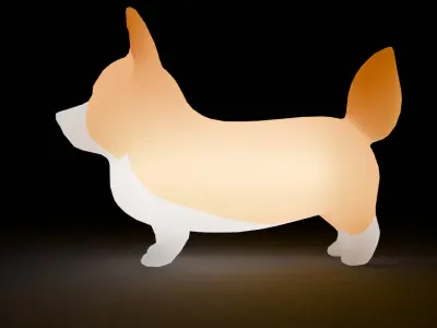 Corgi Indirect Lighting 3D model