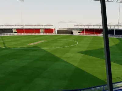 Sharjah Cricket Stadium - UAE 3D model