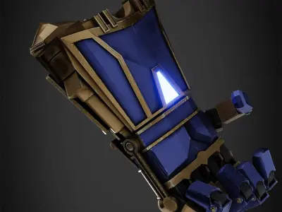 Arcane Vi Atlas Gauntlet for Cosplay 3D print model