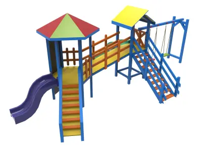 Playground  Low-poly 3D model