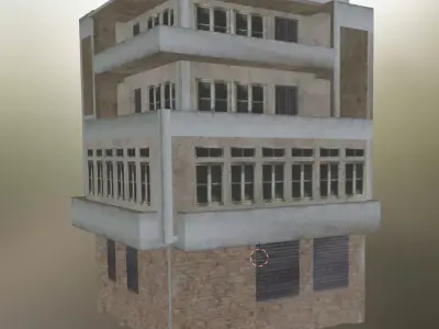 building 17 Low-poly 3D model buy