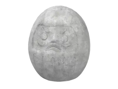 Bodhidharma Ornaments v1 001 Low-poly 3D model