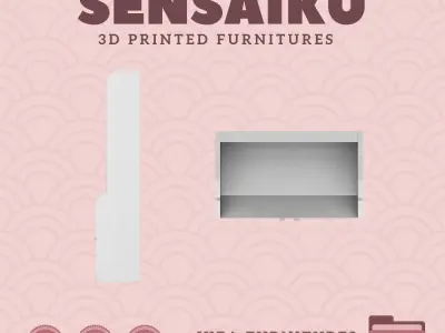 HAUGA High Cabinet Doors for Miniature Dollhouse IKEA 3D Print 3D print model