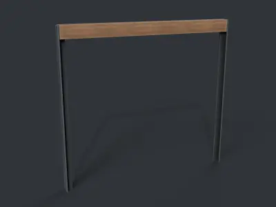 Bike Rack 17 PBR Game Ready Low-poly 3D model