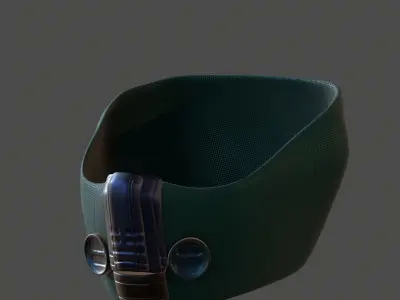 Gas mask helmet 3d model scifi Low-poly  Low-poly 3D model 308