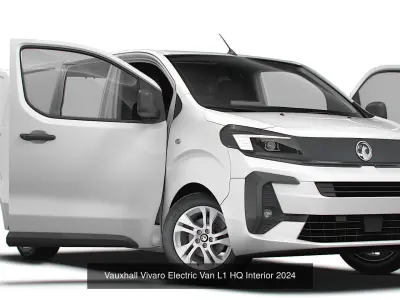 Vauxhall Vivaro Van HQ Interior 2025 3D Model Pack