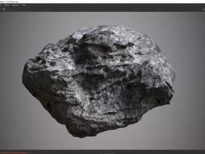 rock midpoly a01  3D model