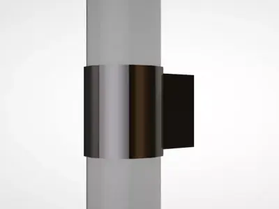 wall tube light 3D model