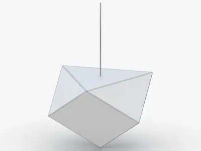 1513 - Hanging Lamp Low-poly 3D model