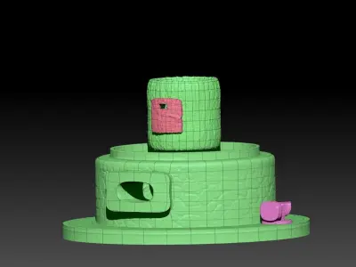 Forge and Anvil Combo HD 4k PBR Ready Textures LOW POLY Low-poly 3D model