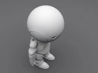 Marvin Paranoid Android Scale model 3D print model