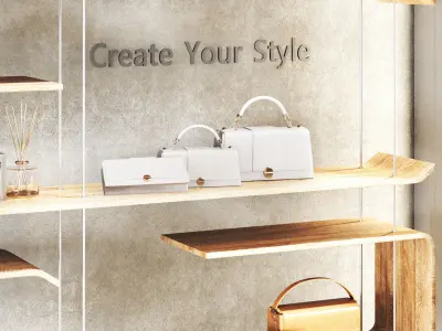 showcase 05  store window Low-poly 3D model