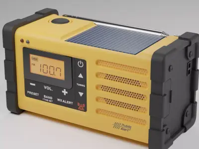 Emergency Radio SANGEAN MMR-88 Low-poly 3D model