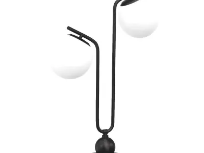 Hamilton Tl-2 Globe Light Metal And Marble 3D model