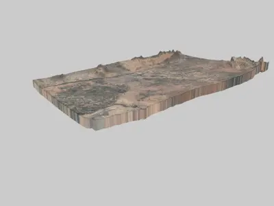 Marrakech City Low-poly 3D model