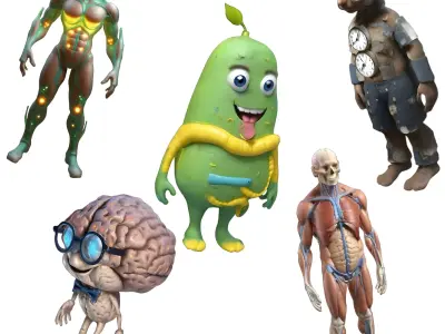 Creative Character Bundle 3D print model