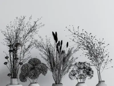 Collaction Plants Bouquet 2 3D model