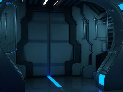 Sci Fi Corridor 3D model