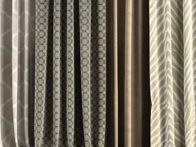 Curtain Set 45 3D model