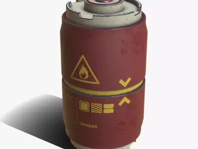 Sci-Fi Canister Prop Low-poly 3D model
