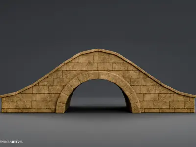 Stone Bridge 3D Model 3D model