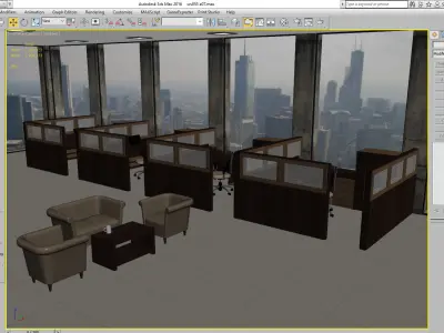 office workstation ws855 a07 3D model