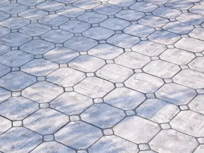 Mrf Pavement Set04 Low-poly 3D model