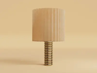 Modern Spring Table Lamp Low-poly 3D model