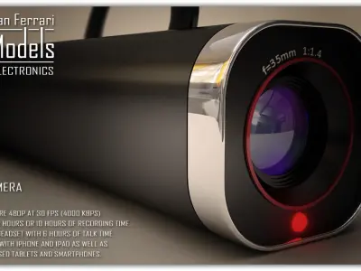 Ear Video Camera 3D model