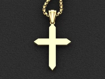 Cross Light Gold 3CP058 3DM STL 3D model